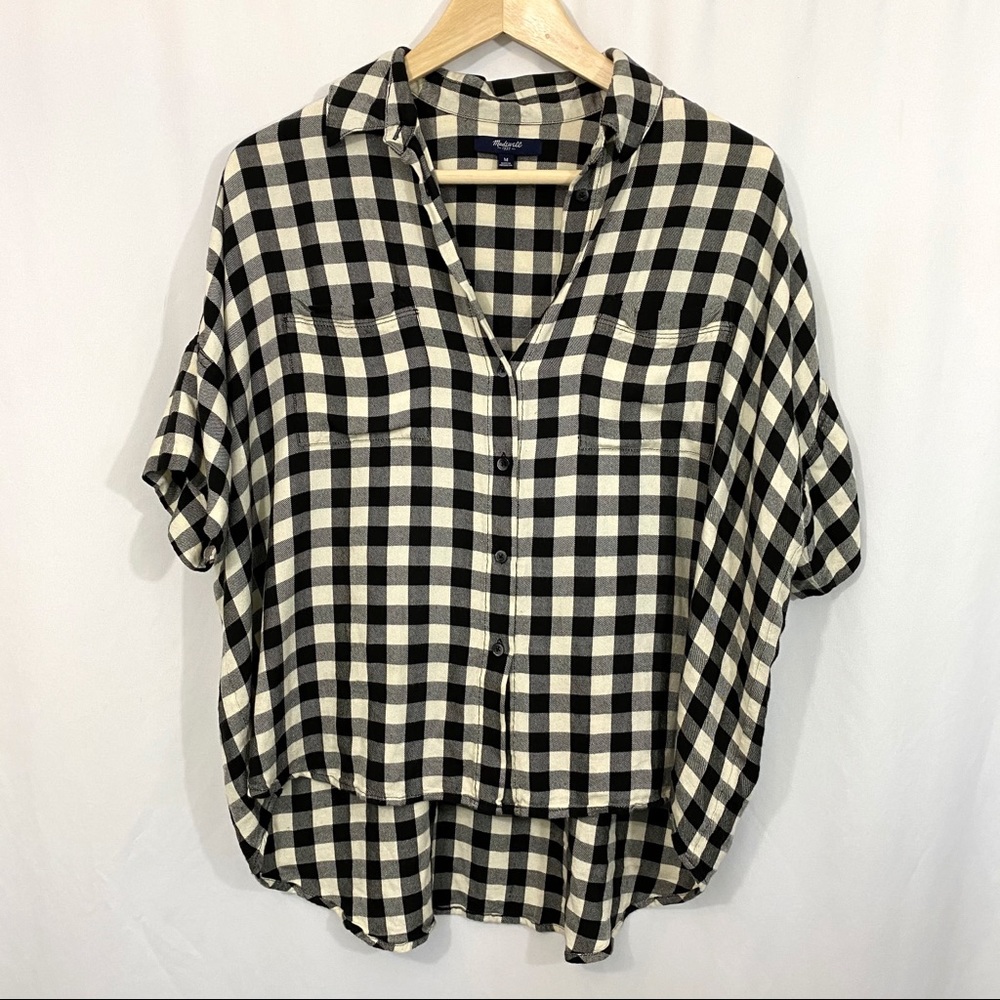 Madewell Courier Shirt Top in Buffalo Check - Picture 2 of 9